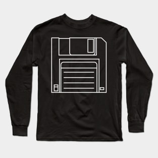 Retro FLOPPY DISK from 80s Long Sleeve T-Shirt